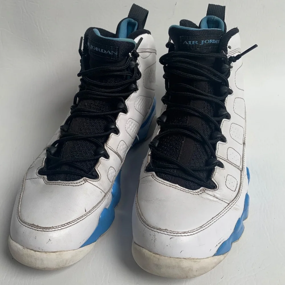 Nike Jordan 9 Retro Powder White University Blue 9